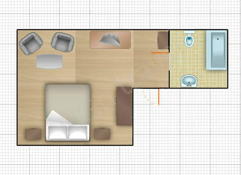 1 комнатный 2 местный номер, тип 1, Акун