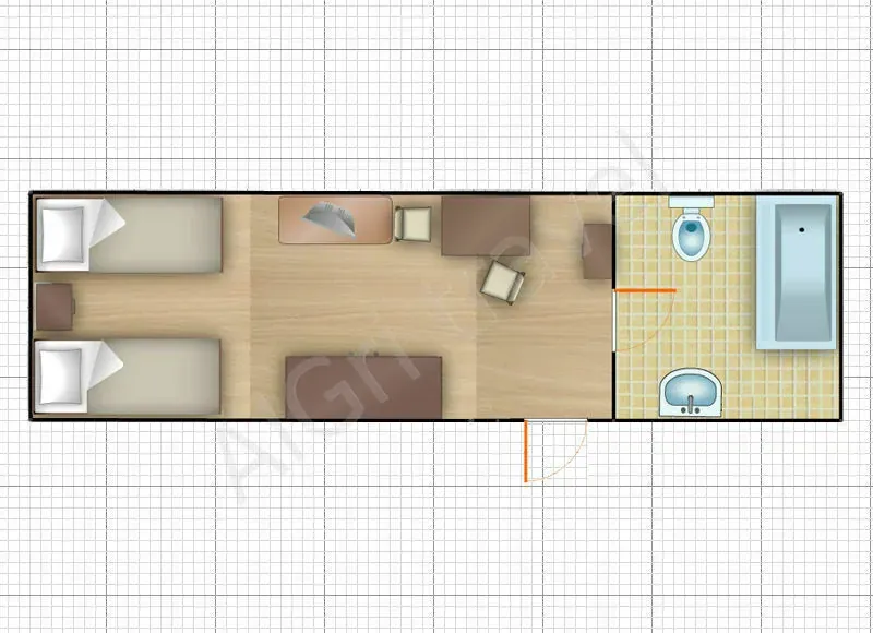 Акун Иссык куль, номер 1 комнатный 2 местный тип 2