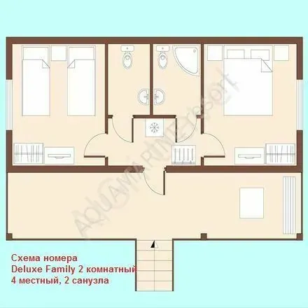 Схема коттеджа