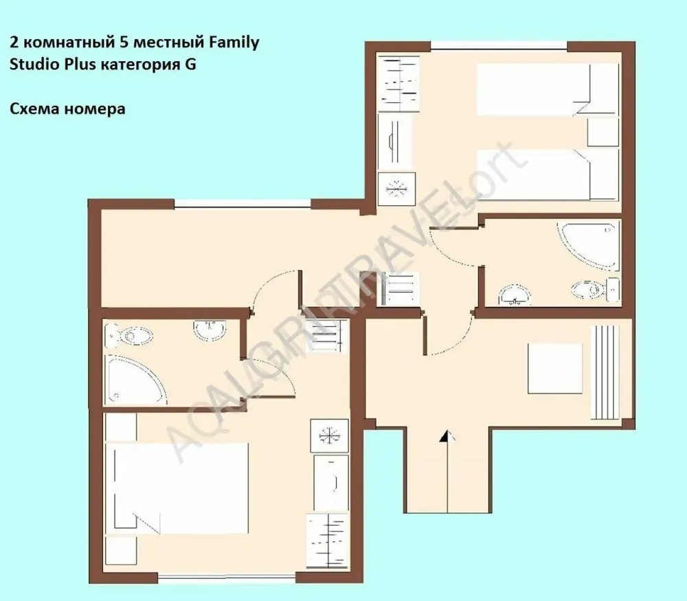 Схема коттеджа