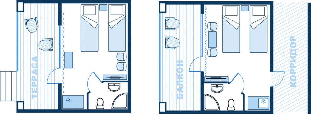 План-схема 2 местного номера в Радуга Иссык-Куль