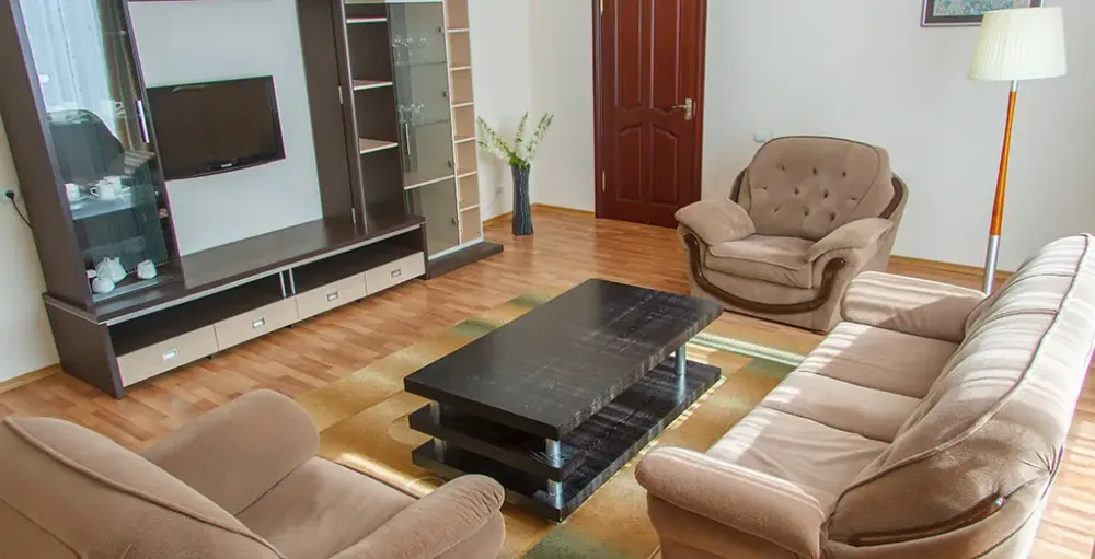 Гостиная с мягкой мебелью и зоной отдыха