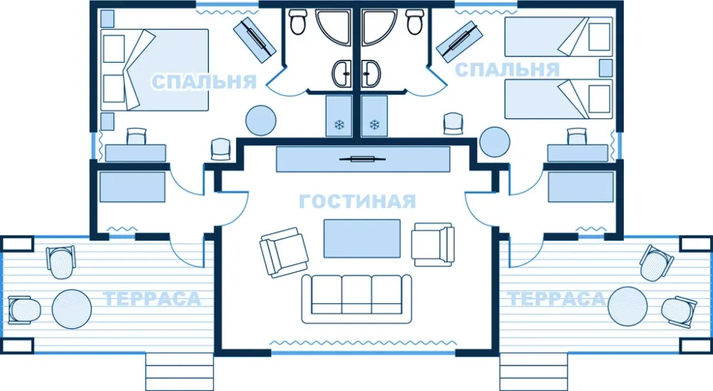 План схема домика