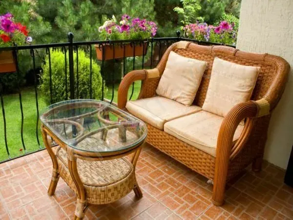 Терраса у домиков  