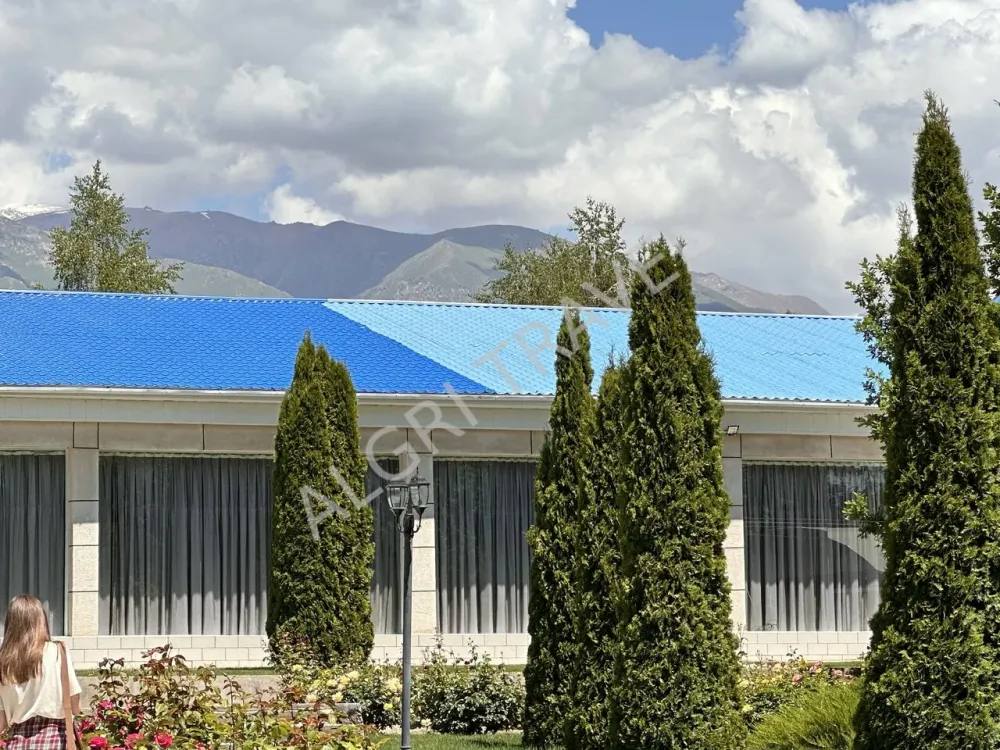 Территория и вид на горы