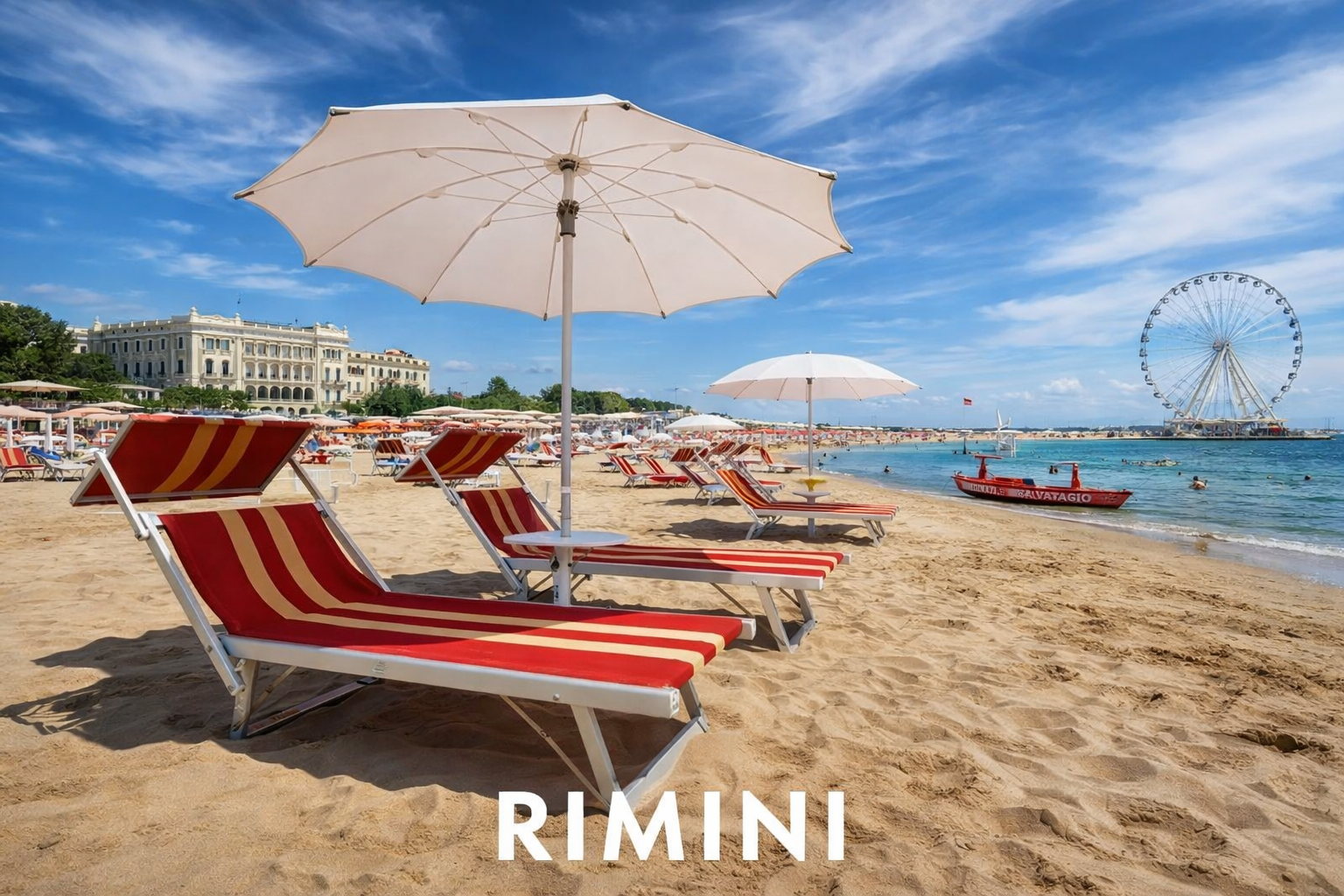 Пляж в Римини